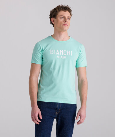 Bianchi Milano Fan T-shirt Sky blue