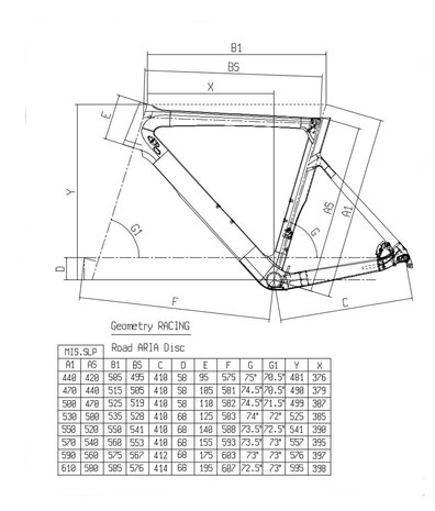 Geometrie Bianchi Aria - 105 Disc 11sp Compact