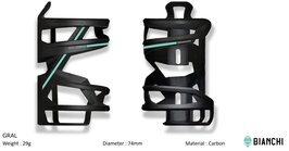 Bianchi Bidonhouder Gral Black Right